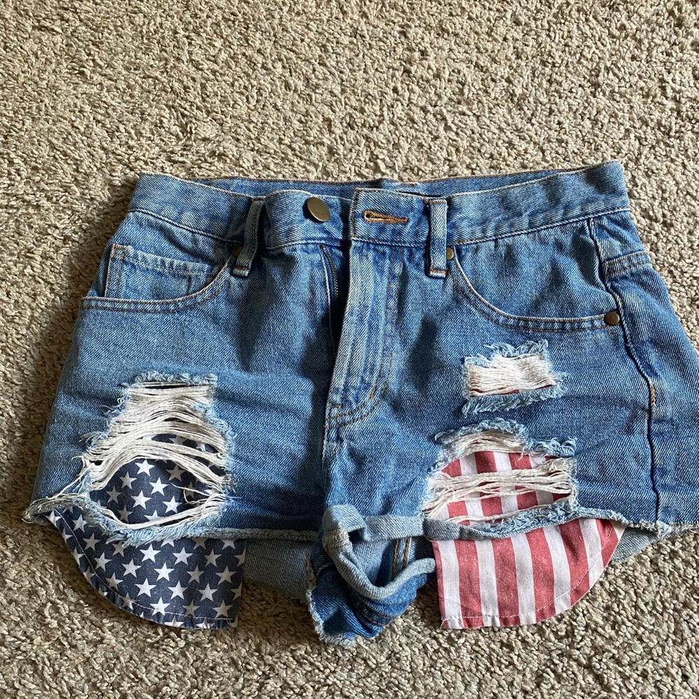 Forever 21 American flag shorts!